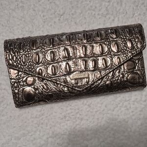 Brahmin Bronze Crocodile Embossed Wallet